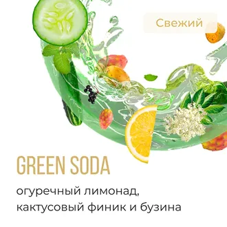 ELEMENT V 25 г. - GREEN SODA (ОГУРЕЧНЫЙ ЛИМОНАД-КАКТУСОВЫЙ ФИНИК-БУЗИНА)