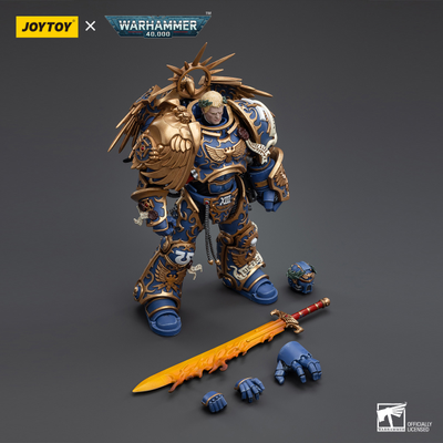 Робаут Жиллиман, примарх Ультрамаринов (Warhammer 40k) - КОЛЛЕКЦИОННАЯ ФИГУРКА 1/18 Ultramarines Primarch Roboute Guilliman (JT6342) - JOYTOY