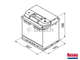 Термокейс ТК-Е2 EURO BOX, подходит для авто с АКБ Ah 40-45, Габариты, мм: 207x175x190
