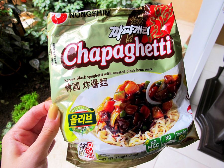 Корейская лапша быстрого приготовления "NONGSHIM" ЧАПАГЕТТИ (Chapagetti) Корейские черные спагетти с