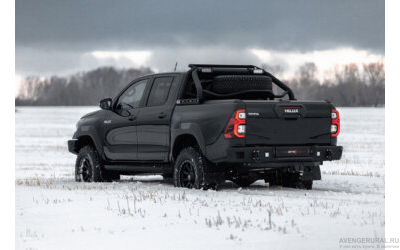 Пороги силовые BMS URBAN для Tayota Hilux 2015-2025 (2шт.)