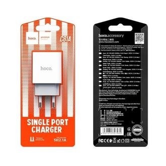 СЗУ Розетка  Hoco C81A Asombroso single port charger(EU)