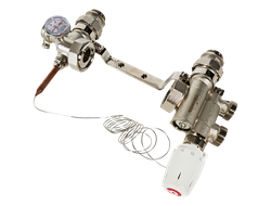 Насосно-смесительный узел ROMMER с термостатической головкой с выносным датчиком , без насоса