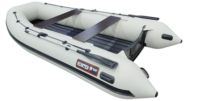 Моторная лодка Хантер 360 А белый слева сзади