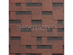 Гибкая черепица Docke pie standart тетрис красный