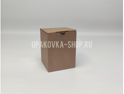 Коробка с откидной крышкой 70*70*90 мм БУРЫЙ