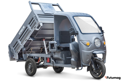 Грузовой электротрицикл Rutrike D5 1700 КАБИНА серый