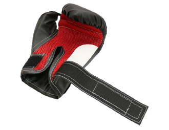 Перчатки бокс. RUSCO SPORT кож.зам. черные, 4/6/8/10 унций