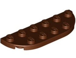 Plate, Round Corner 2 x 6 Double, Reddish Brown (18980 6357946)