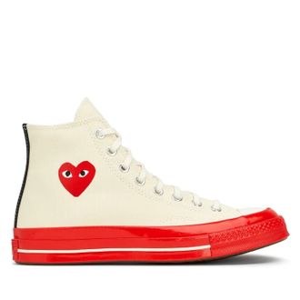 КЕДЫ CONVERSE PLAY COMME DES GARCONS черные фото