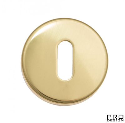 Накладка под ключ буратино на круглом основании Fratelli Cattini KEY 7-OLV полированная латунь 2 шт.