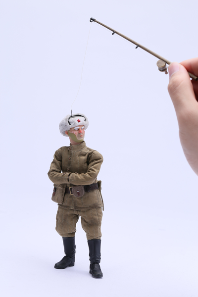 Красноармеец-рыбак Ефим - КОЛЛЕКЦИОННАЯ ФИГУРКА 1/12 scale Bean Gelo Series fisherman Lim Yefu Deluxe Ver (BGS027) - POP COSTUME