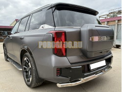 Защита заднего бампера  двойная Папа Тюнинг d60/42 для GAC GS8 2025-