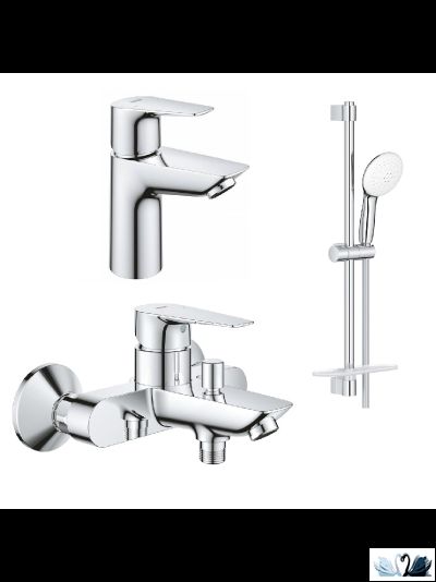 Набор смесителей Grohe BauEdge (23604001, 23330001, душевой гарнитур 2792600) в магазине Marysя