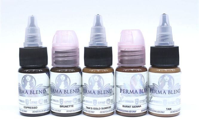 Пигменты Пермабленд из США. Татуаж бровей и макияж с Perma Blend