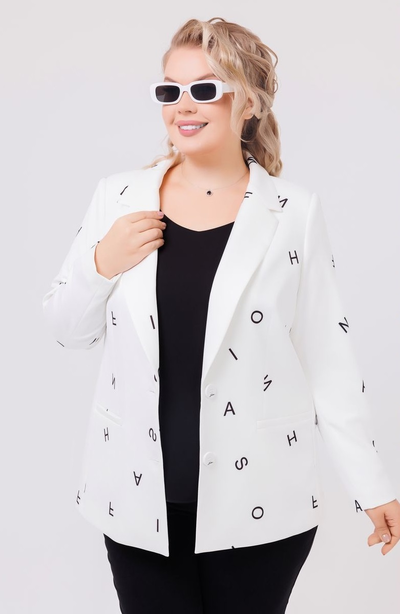 Жакет 132649 молочный 52-62р