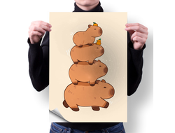 Плакат вертикальный Капибара, Kapibara-san №30