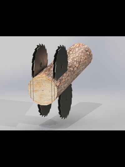 Промышленный брусовальный станок Триумф Т450 (2*22 и 2*30 кВт)/Двухвальный бревнопильный станок «Тополь-450М», от