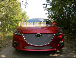 Защита радиатора Mazda 3 2013-2016 chrome низ PREMIUM