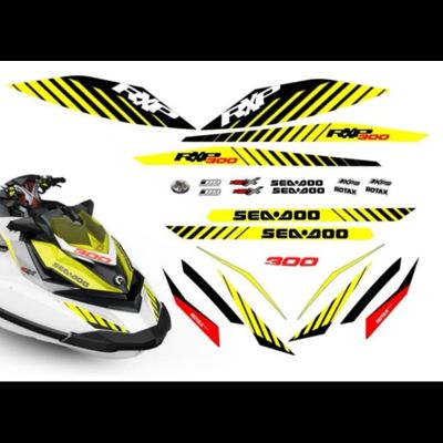 Наклейки на Гидроцикл SeaDoo BRP RXT RXP 2017 Заводские Стандартные #4545