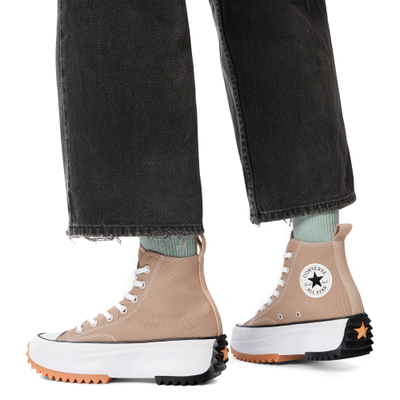 Кеды Converse Run Star Hike Platform Seasonal Color бежевые высокие на платформе с чем носить