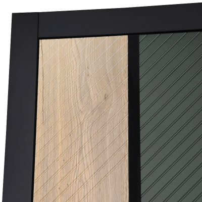 Стальная дверь   Эдинбург с зеркалом (биометрический замок)