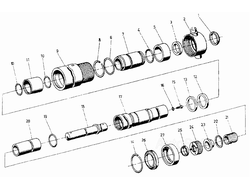 Цилиндр телескопический ДВ 1661 Т1-200/28-1 4149.00.00