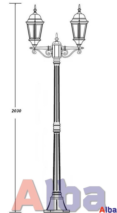 Садово парковый светильник Astoria A 408