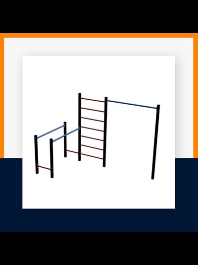 Спортивная площадка Workout W04.16 + качель-гнездо