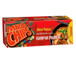 Мегачипсы картофельные со вкусом Кимчи рамен 100г