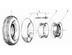 Симметрическое колесо 18х7-8 6018.00.00.00