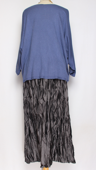 ДЖЕМПЕР "КИМОНО НАКАТ" синий, голубой до р.54