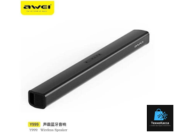 Bluetooth колонка AWEI Y999 BT5.0, 2x25W, AUX/USB/HDMI, пульт (черный)