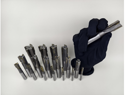 Набор цилиндрических фрез 18 шт по металлу ВК8 5-25 мм