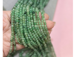 Авантюрин грань 3,5мм нить 38см