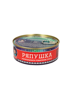 Ряпушка натуральная в томатном соусе 240 гр ГОСТ 16978-99 срок годности: 24 мес (ключ)