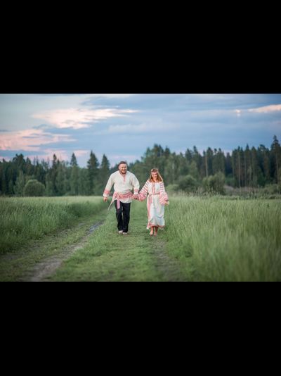 Косоворотка ткачество "Сила Души" белая