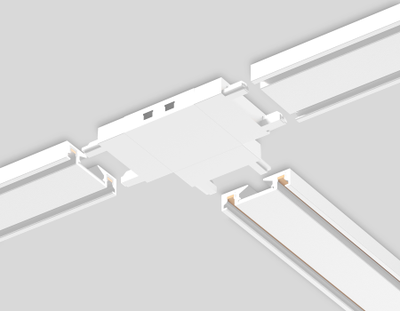 оннектор T-образный для накладного шинопровода Magnetic Ultra Slim GV 1118 WH белый 46*36*6