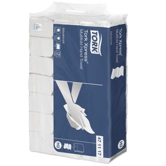 471117 Tork Xpress® листовые бумажные полотенца сложения Multifold Система H2