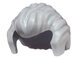 Minifigure, Hair Short Swept Back with Sideburns and Widow's Peak, Light Bluish Gray (21268 / 6123037)