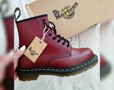 Doc martens 1460 smooth cherry red online