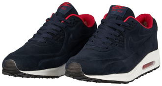 Nike Air Max 90 темно-синие с белым с мехом