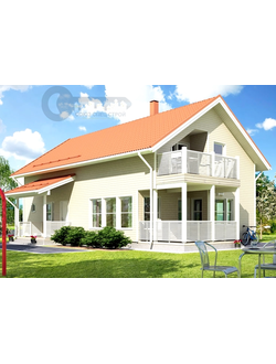 ДЖ-25 ЖИЛОЙ ДОМ: ГАБАРИТНЫЕ РАЗМЕРЫ: (12 Х 7М) 1,5 ЭТАЖА, ОБЩАЯ ПЛОЩАДЬ: 150М²