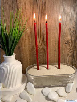 Свеча Красная №120 (40 минут горения).