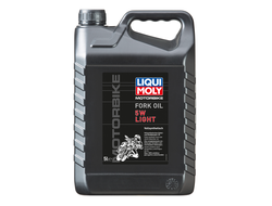 Масло для вилок и амортизаторов 5W (синтетическое) Liqui Moly Motorbike Fork Oil 5W Light - 5 Л (1623)