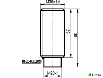 Индуктивный датчик ISB AC85A-11G-10-LZR18