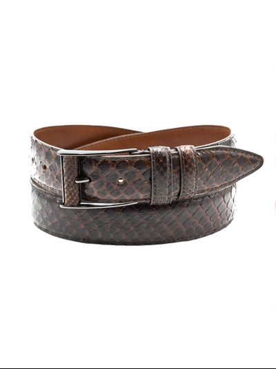 Ремень мужской 38 мм PY-kk-0005 из змеиной кожи 1