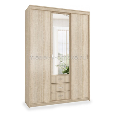 Шкаф-купе Карина 1,5 с зеркалом
