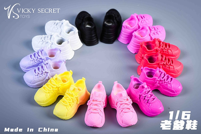 Женские кроссовки (белые) 1/6 Street shoes (21XG73B) - VSTOYS