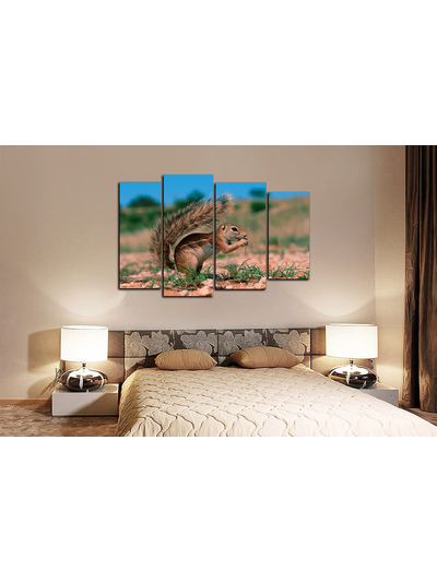 Модульная картина "Маленький грызун"